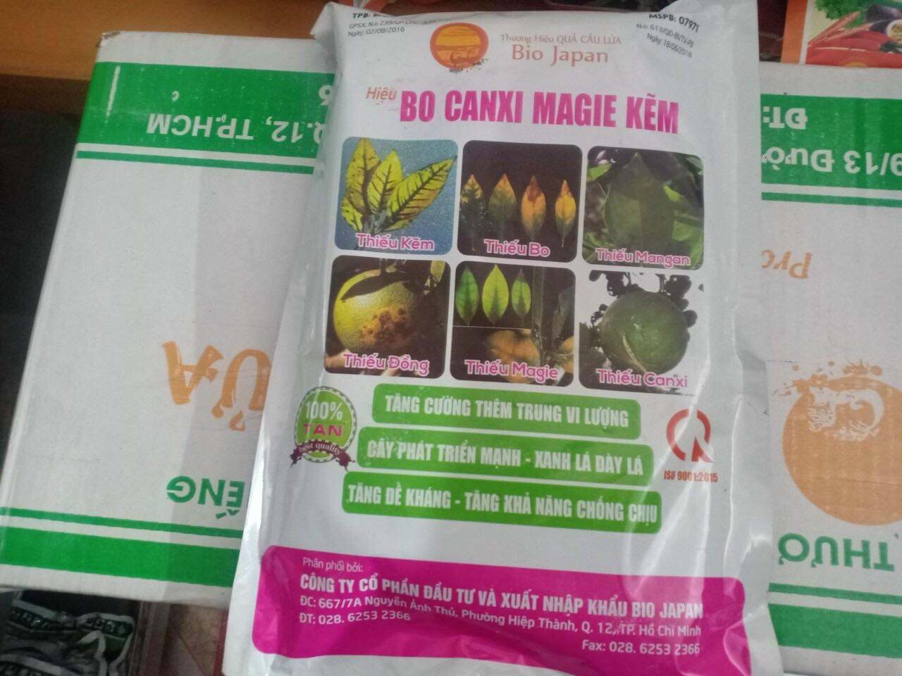 Phân bón Bo canxi magie kẽm gói 1kg