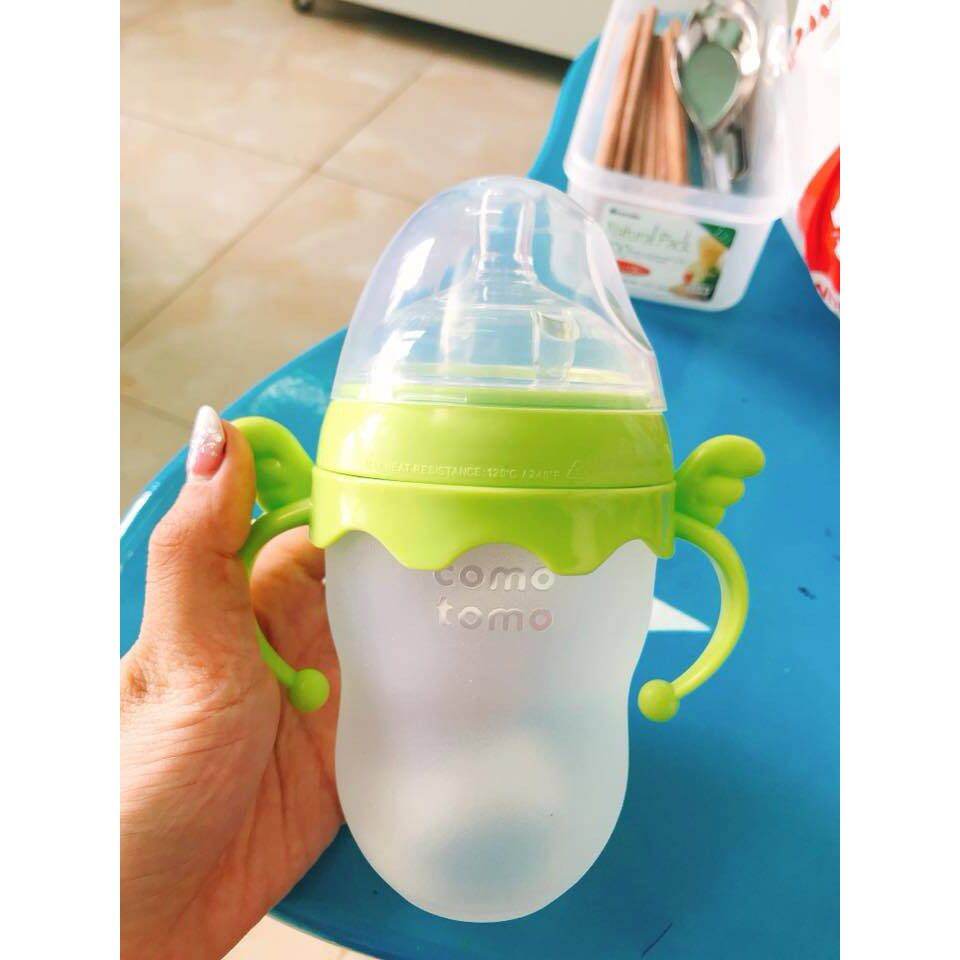 van chống sặc/tay cầm bình sữa comotomo