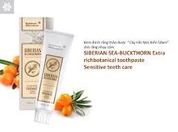 Kem Đánh Răng Thảo Dược “Cây Hắc Mai Biển Siberi” Cho Răng Nhạy Cảm – Siberian Sea - Buckthorn Extra Richbotanical Toothpaste Sensitive Teeth Care