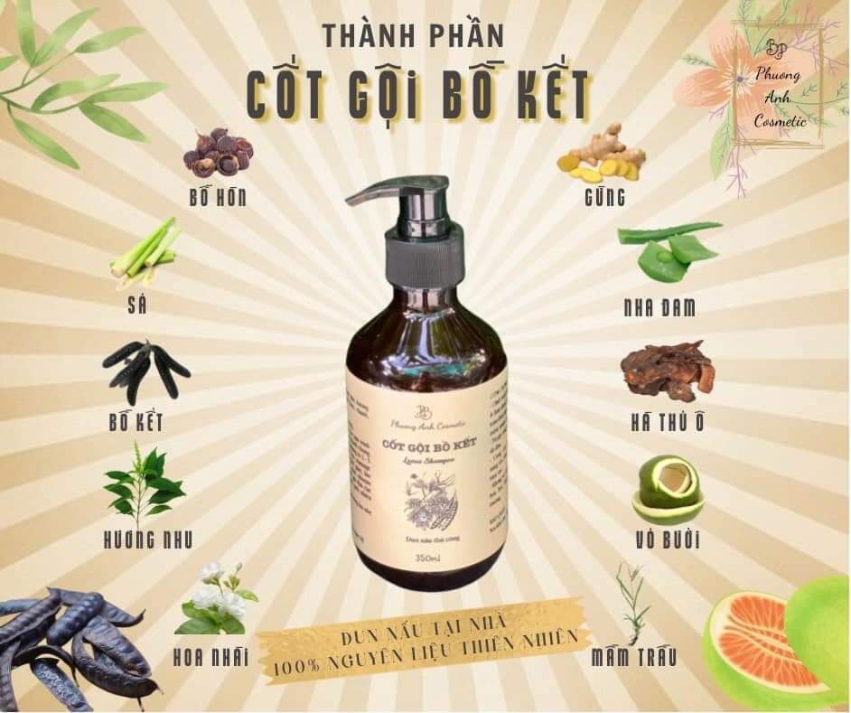Cốt gội Bồ kết ngăn ngừa gãy rụng và phục hồi tóc