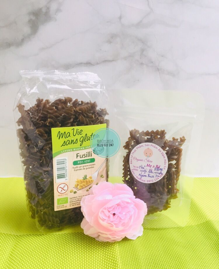 Mì nui xoắn đậu xanh mvsg