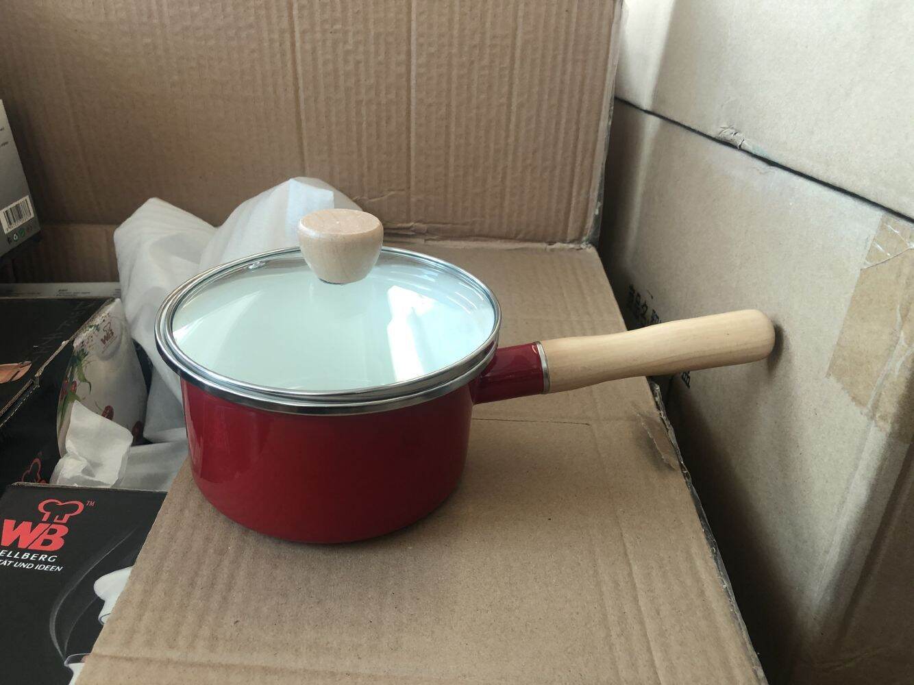 Zakka, nồi tráng men tráng men tráng men tì vết giá đặc biệt xuất khẩu từ nhật bản, nồi sữa, nồi canh, nồi canh, nồi mỳ