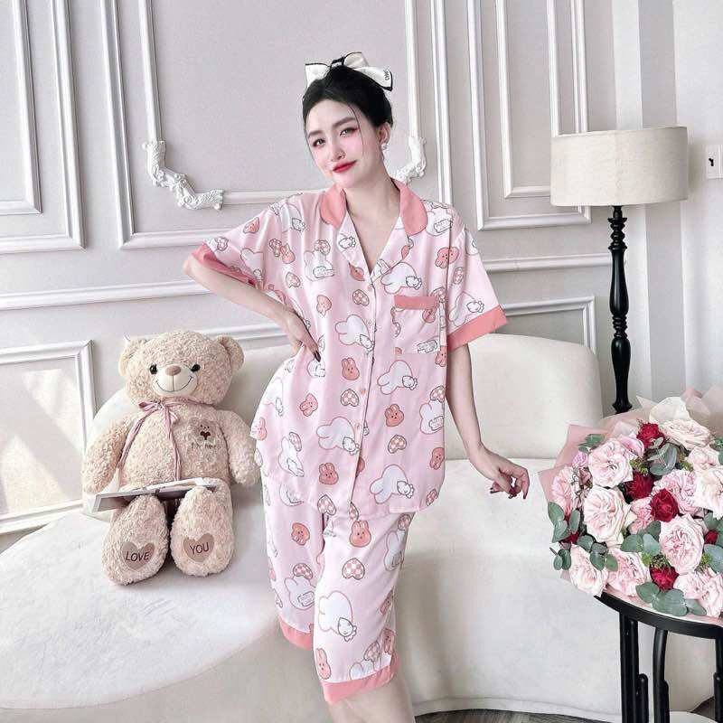 (Bigsize 45-110kg) Đồ bộ Lụa Mango Cao Cấp - Hàng chuẩn size