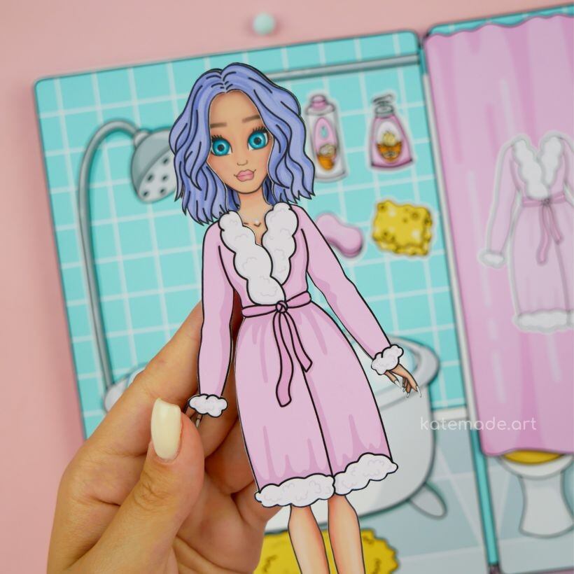 NHÀ CHO BÚP BÊ GIẤY 3 ( NHÀ CỦA MÈO HOLLY)