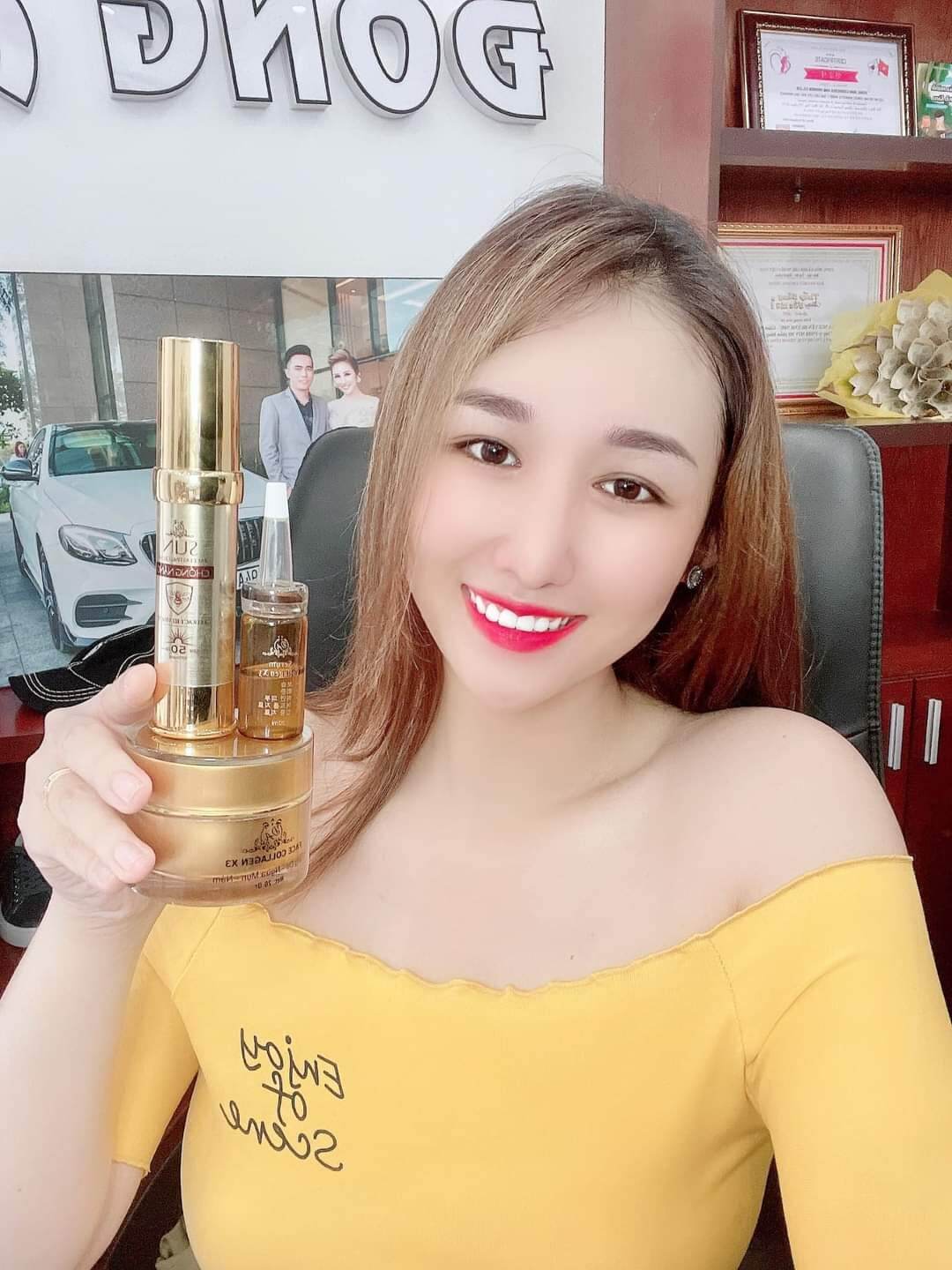 Combo Serum Kem Face Kem Chống Nắng Collagen X3