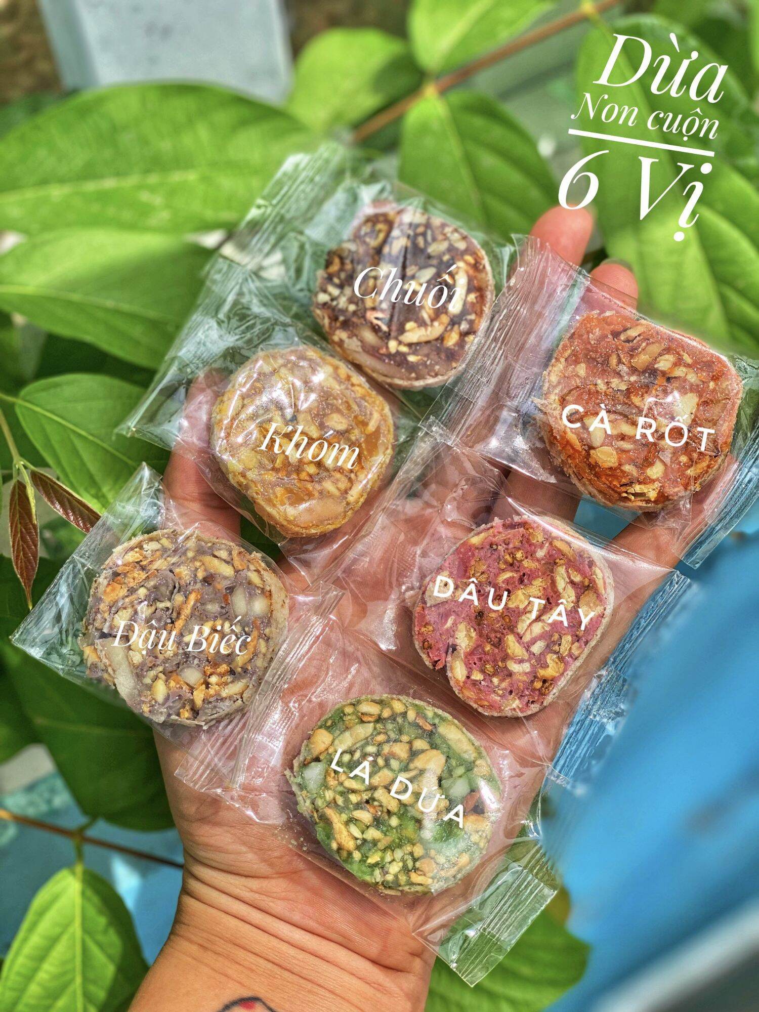 🍌🍌 KẸO CUỘN - DỪA NON 6 vị🍡🍡400GR