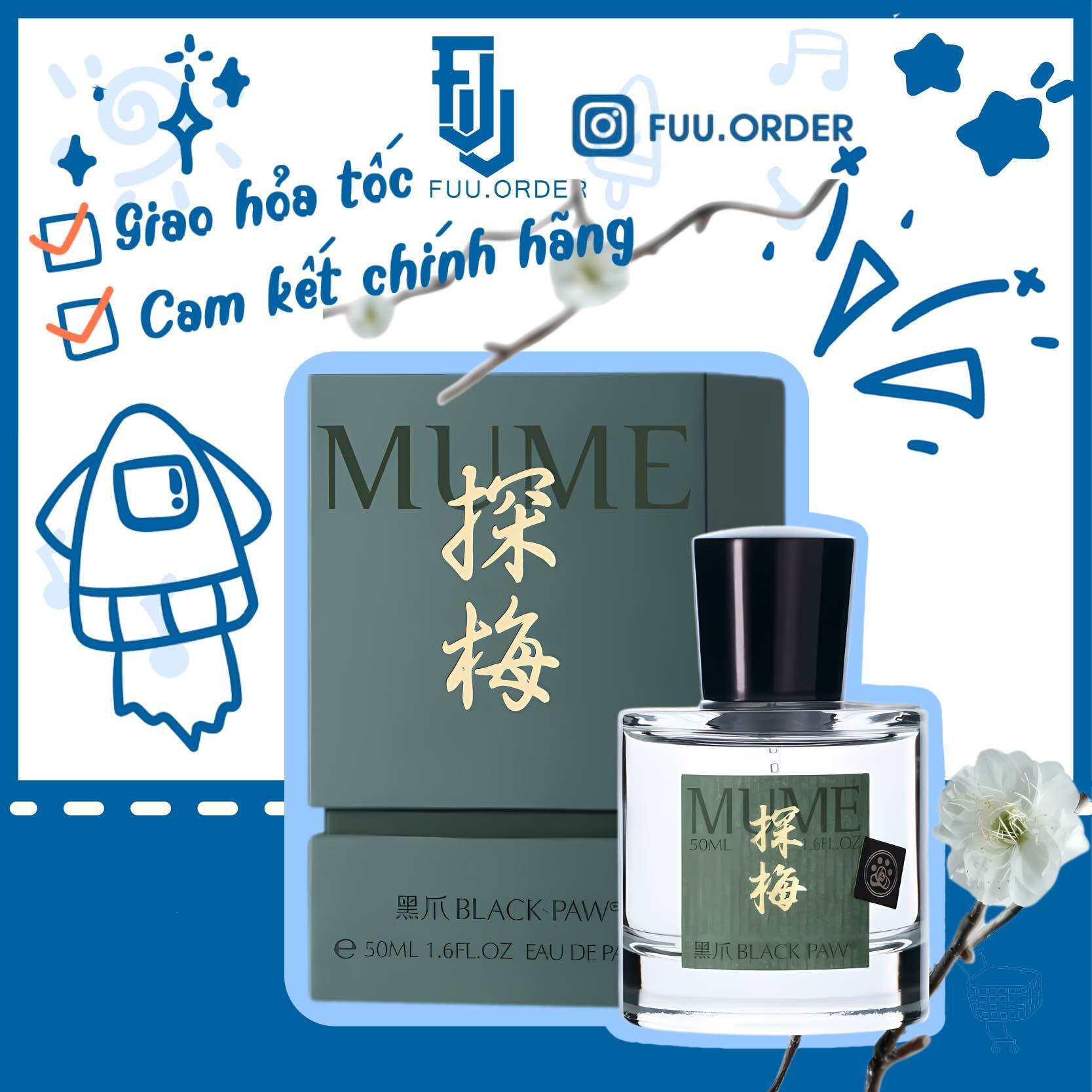 Nước hoa Hắc Trảo/ Black Paw Mume - Thám Mai EDP