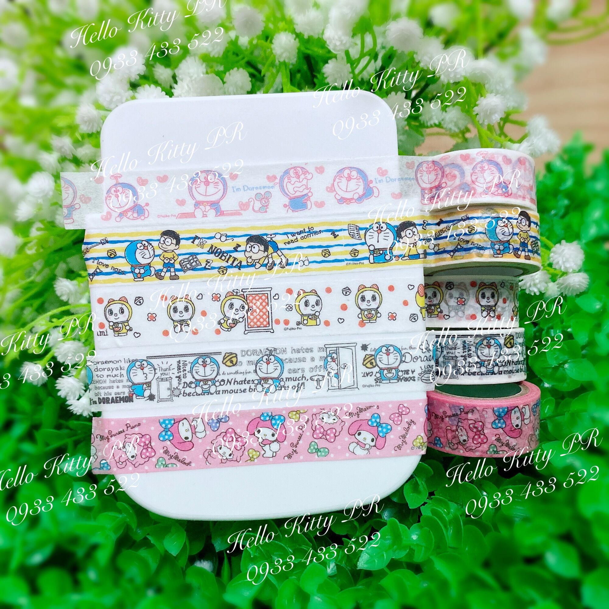 [Freeship MAX] Băng keo, băng dính mini dán trang trí Doremon - Melody - Doraemon HELLOKITY PR