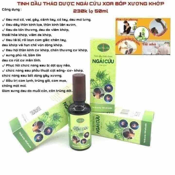 Tinh dầu ngải cứu xoa bóp