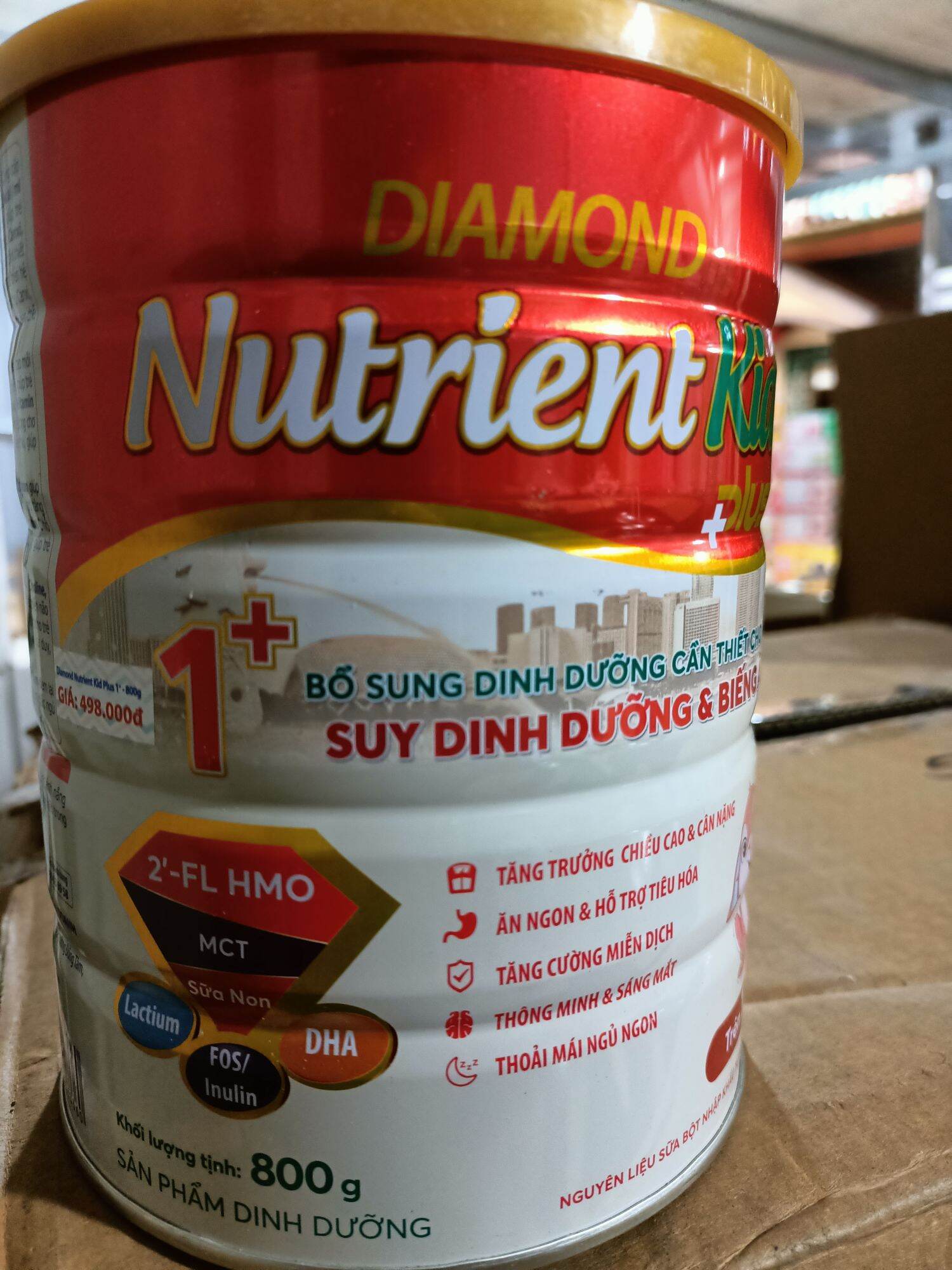 Diamond nutrient kid 1+ 800g date mới nhất