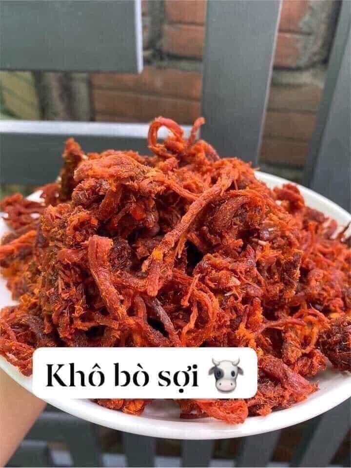 Khô bò sợi 300gr lon pet