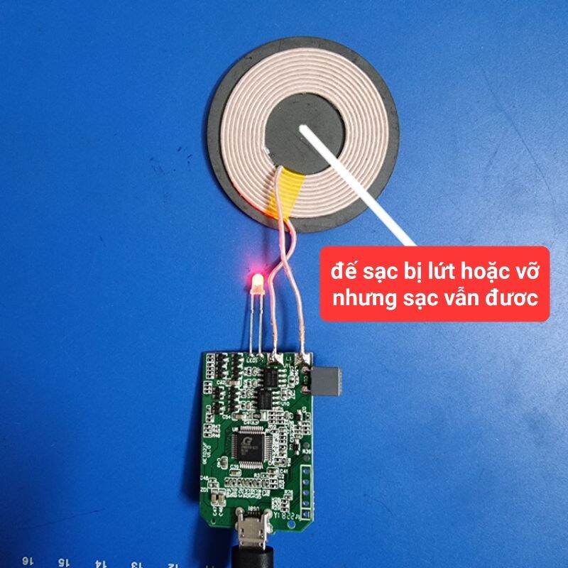 Bảng Mạch Sạc Không Dây Dc 5v/2A chăn cắm nguồn microusb