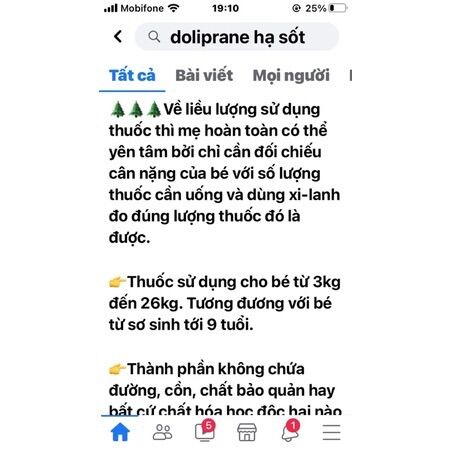 Siro Doli prane cho bé