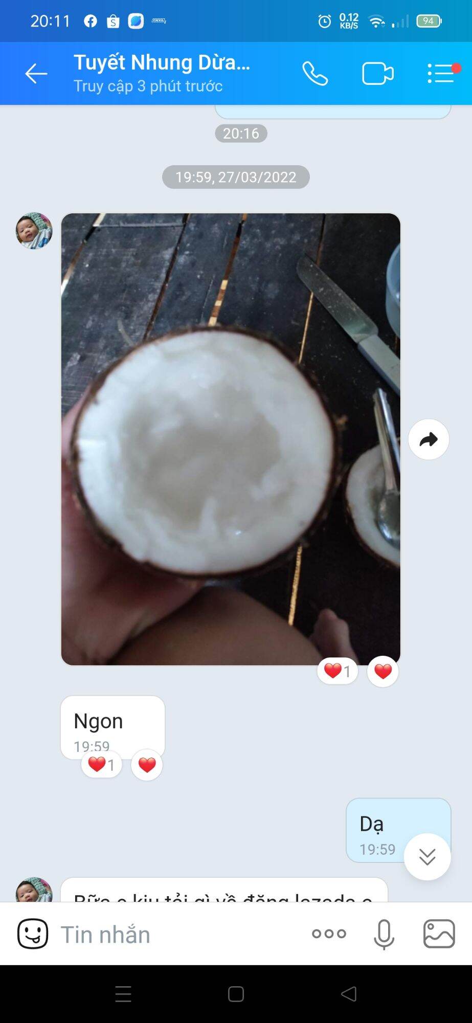 (LOẠI ĐẶC BIỆT)Dừa Sáp Đặc Sản Cầu Kè - Thơm Ngon (Bao đổi nếu không sáp)