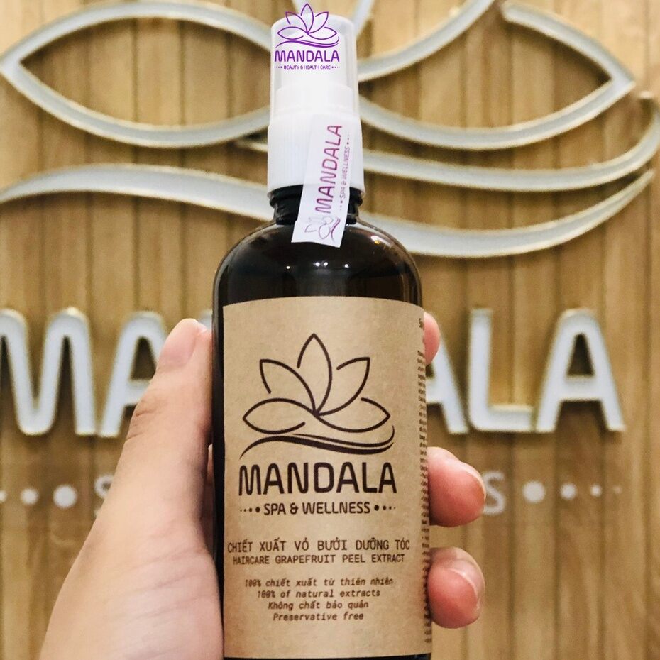 Xịt dưỡng tóc mandala chiết xuất thảo mộc kích mọc tóc nuôi dưỡng tóc