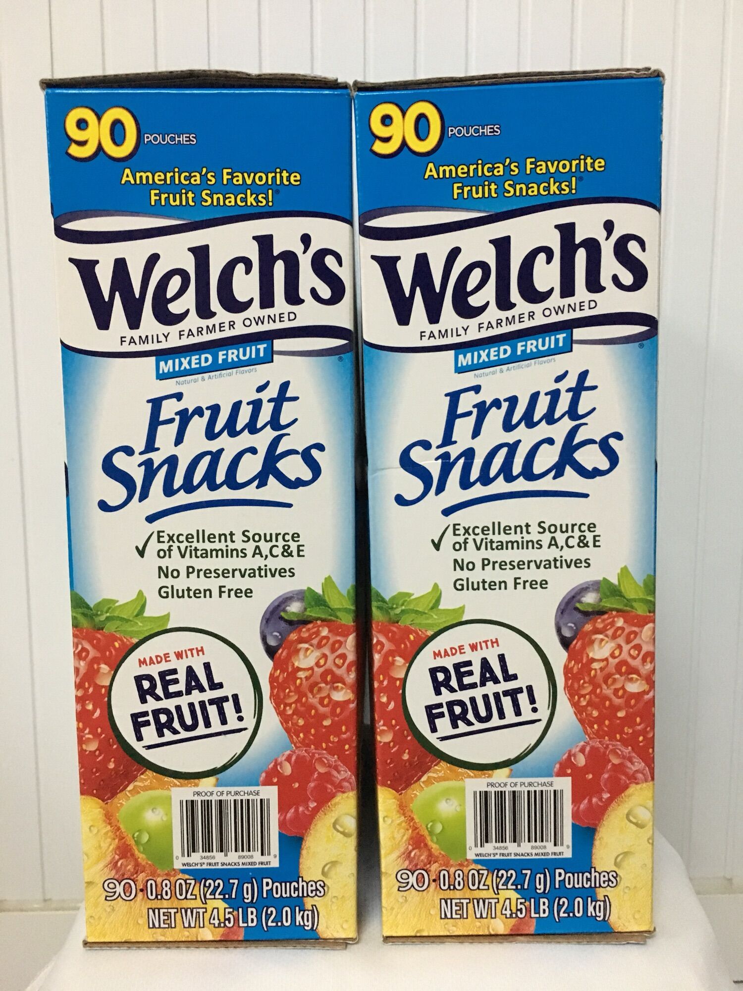 Thùng kẹo dẻo  Welch’s ( Mỹ) 90 gói