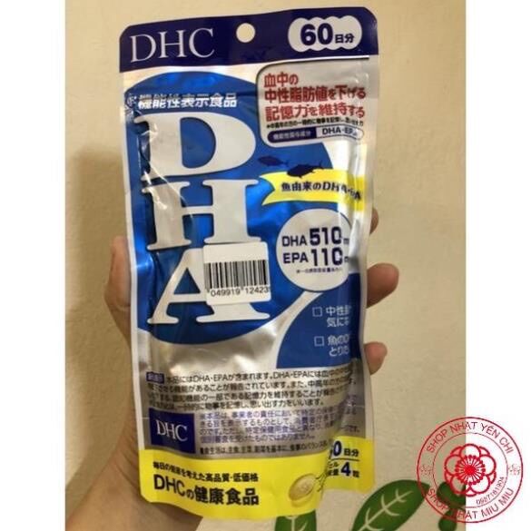 Dhc bổ não và tốt cho tim mạch dha và epa nhật bản nội địa 60 ngày