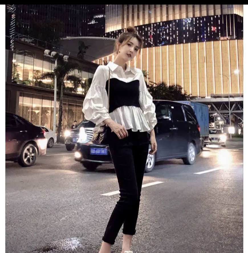 Áo sơmi kiểu tay bồng kiêu sa bigsize nữ