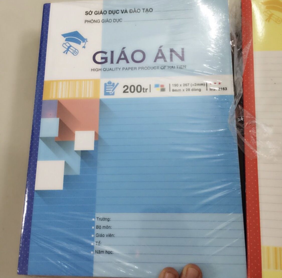 Sổ giáo án 200 trang