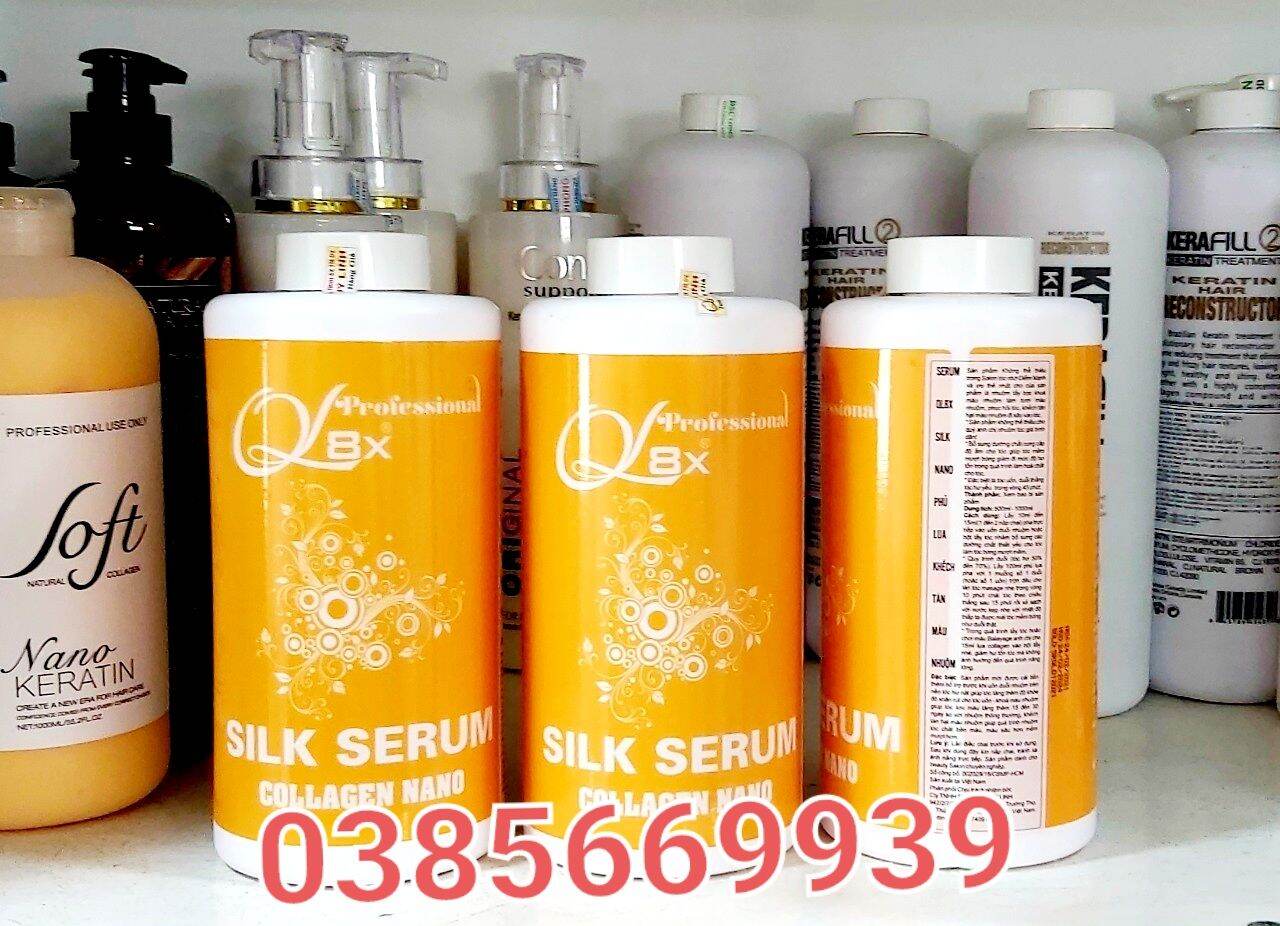 Orange silk collagen Nano silk QL8X mixed with chemical dyes super smooth for salon 1000ml...0385669939