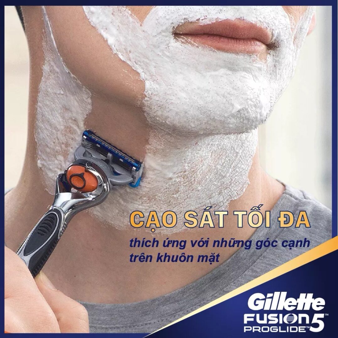 🇻🇳 Lưỡi dao cạo râu Gillette fusion 5 +1 proshield Nhật Bản ( hộp 4 lưỡi )