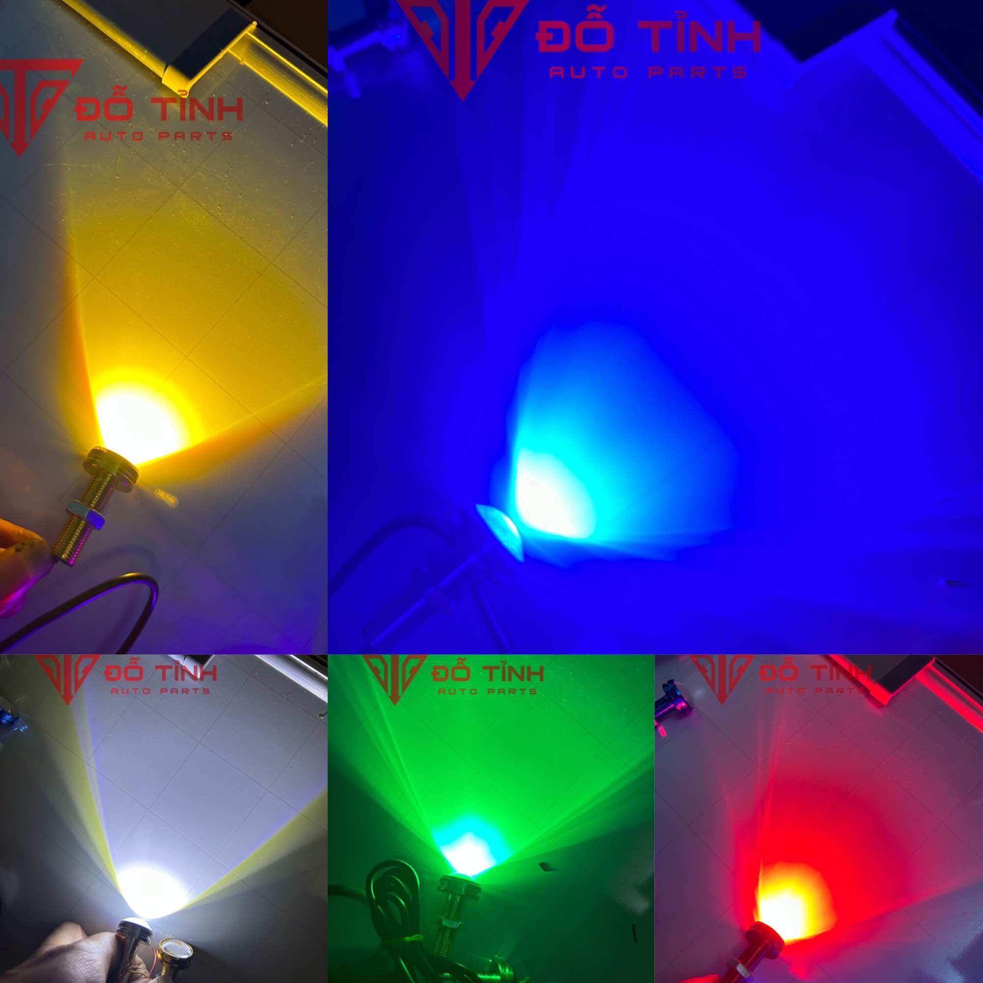 Cặp đèn led chớp mặt nạ ô tô, xe máy. Chớp mắt mèo 12/24v.