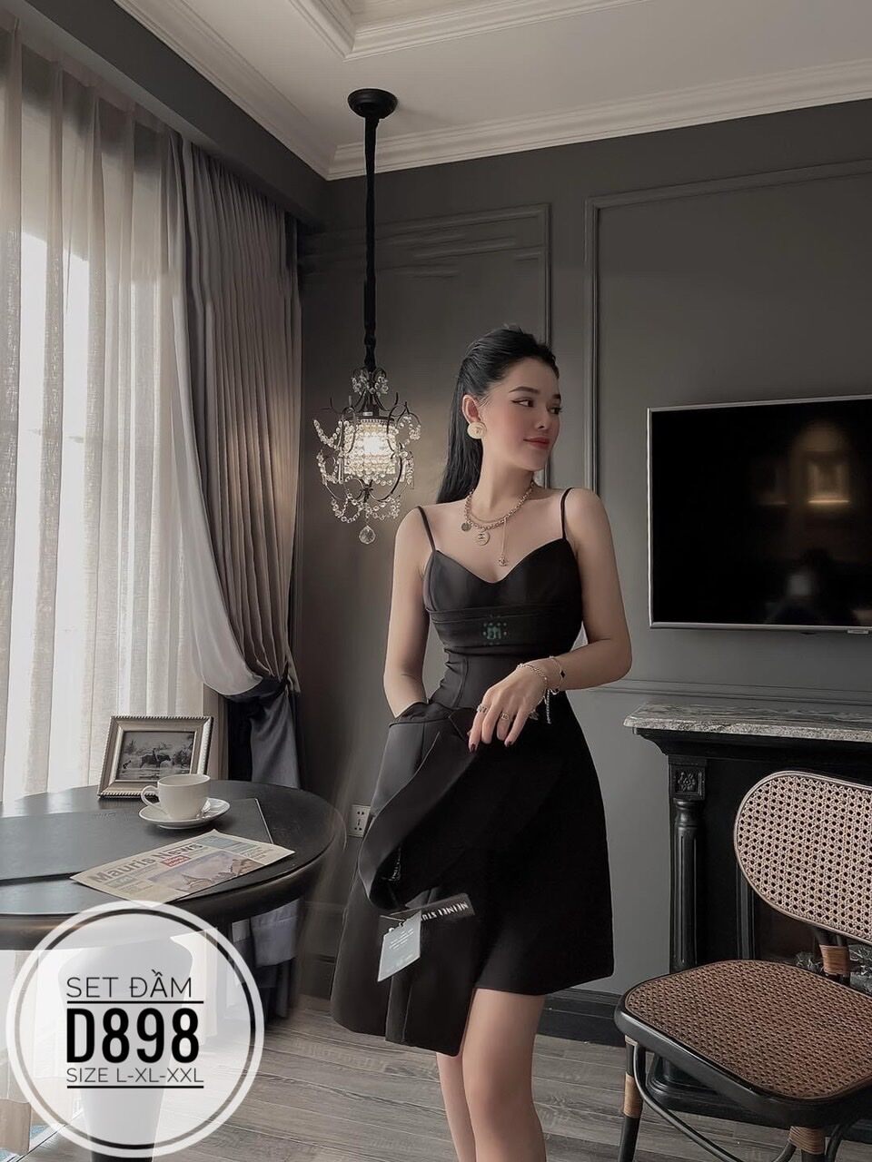Bigsize - Set đầm và khoác