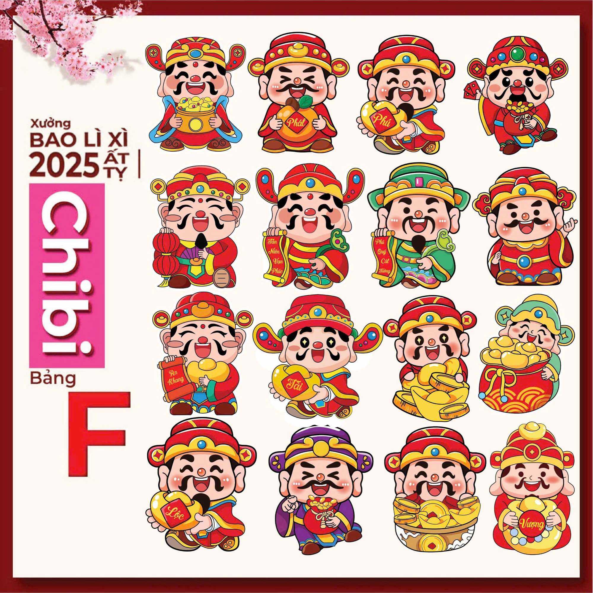 Combo 1000 Bao lì xì ChiBi 2023 xinh xắn ( Inbox chọn mẫu)
