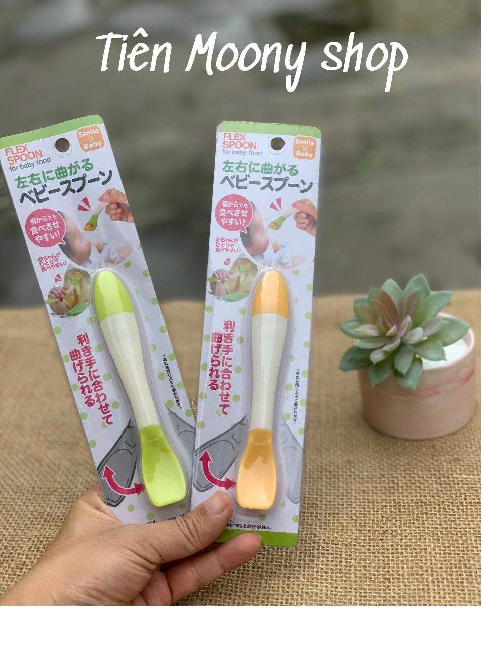 Thìa Muỗng tập ăn dặm cho bé (có thể uốn cong) Hàng Nhật Chính Hãng