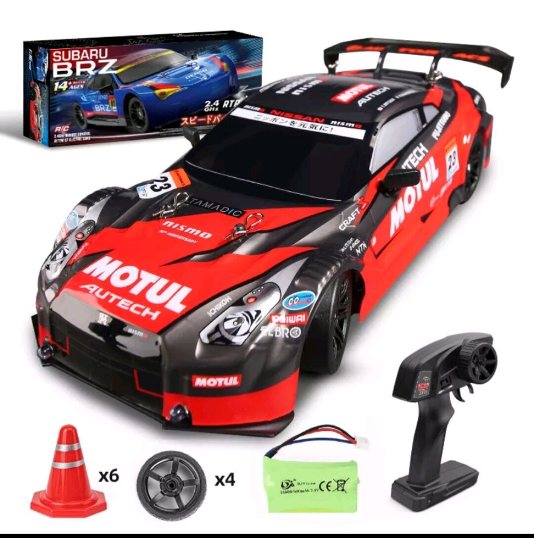 Xe đua điều khiển phiên bản nâng cấp 2023 japan subaru brz 1/16 4wd tốc độ cao 30km/h có điều tốc, điều khiển 2.4g