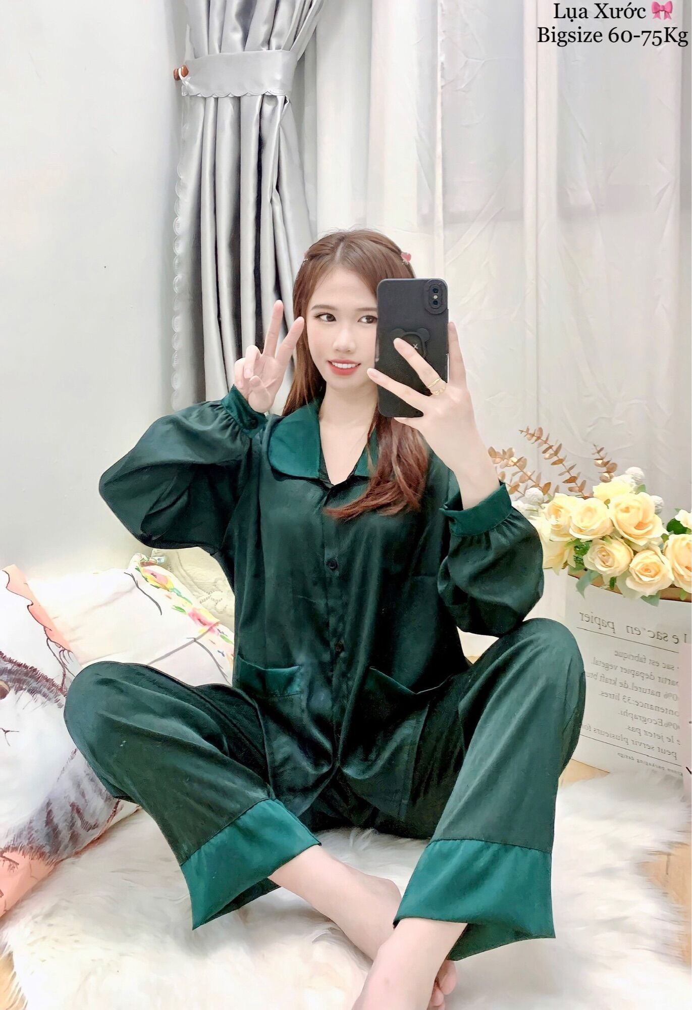 Đồ bộ gấm cao cấp bigsize 55-75kg r
