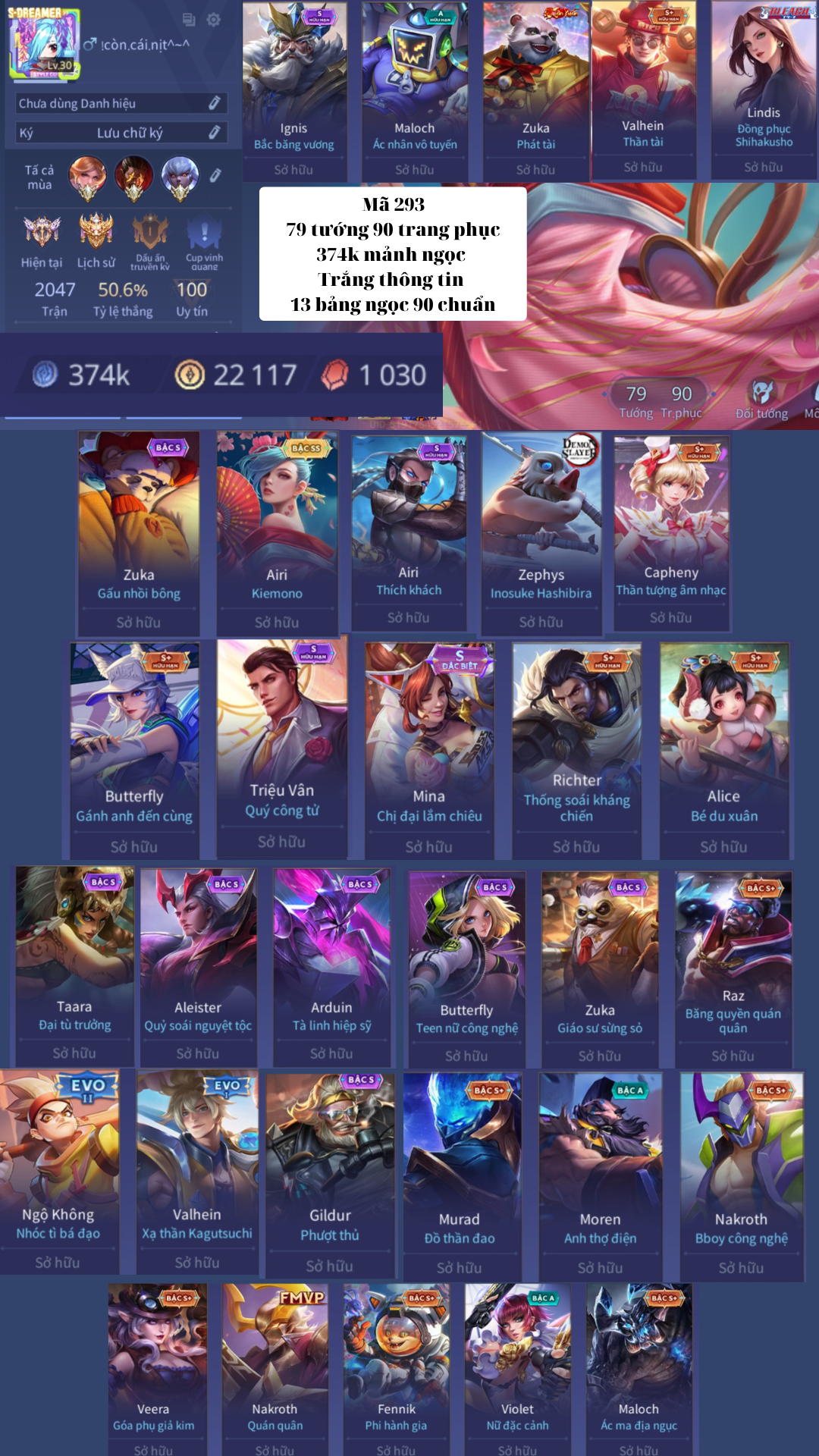 acc liên quân giá rẻ