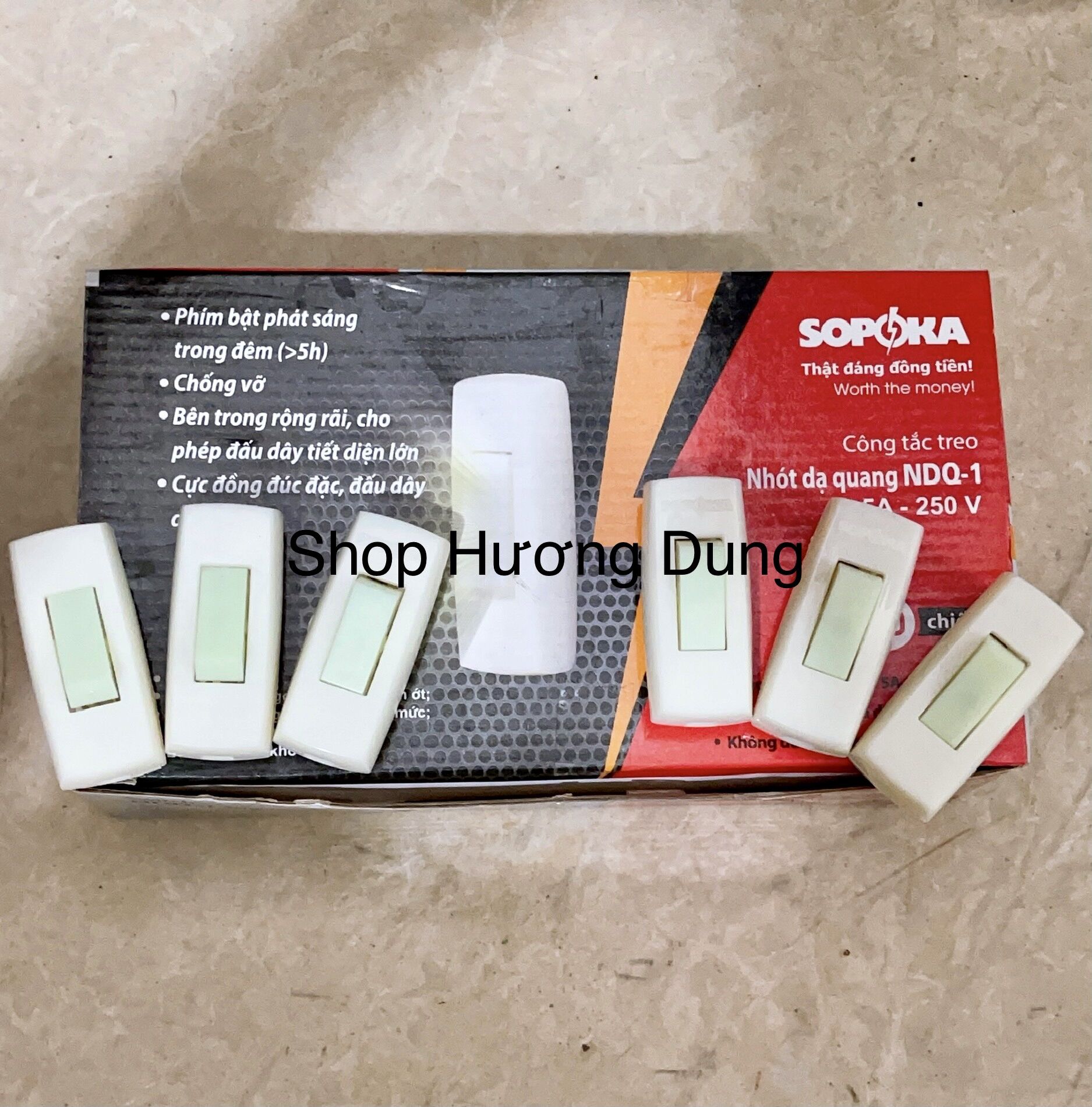 Công tắc nhót dạ quang Sopoka NDQ-1