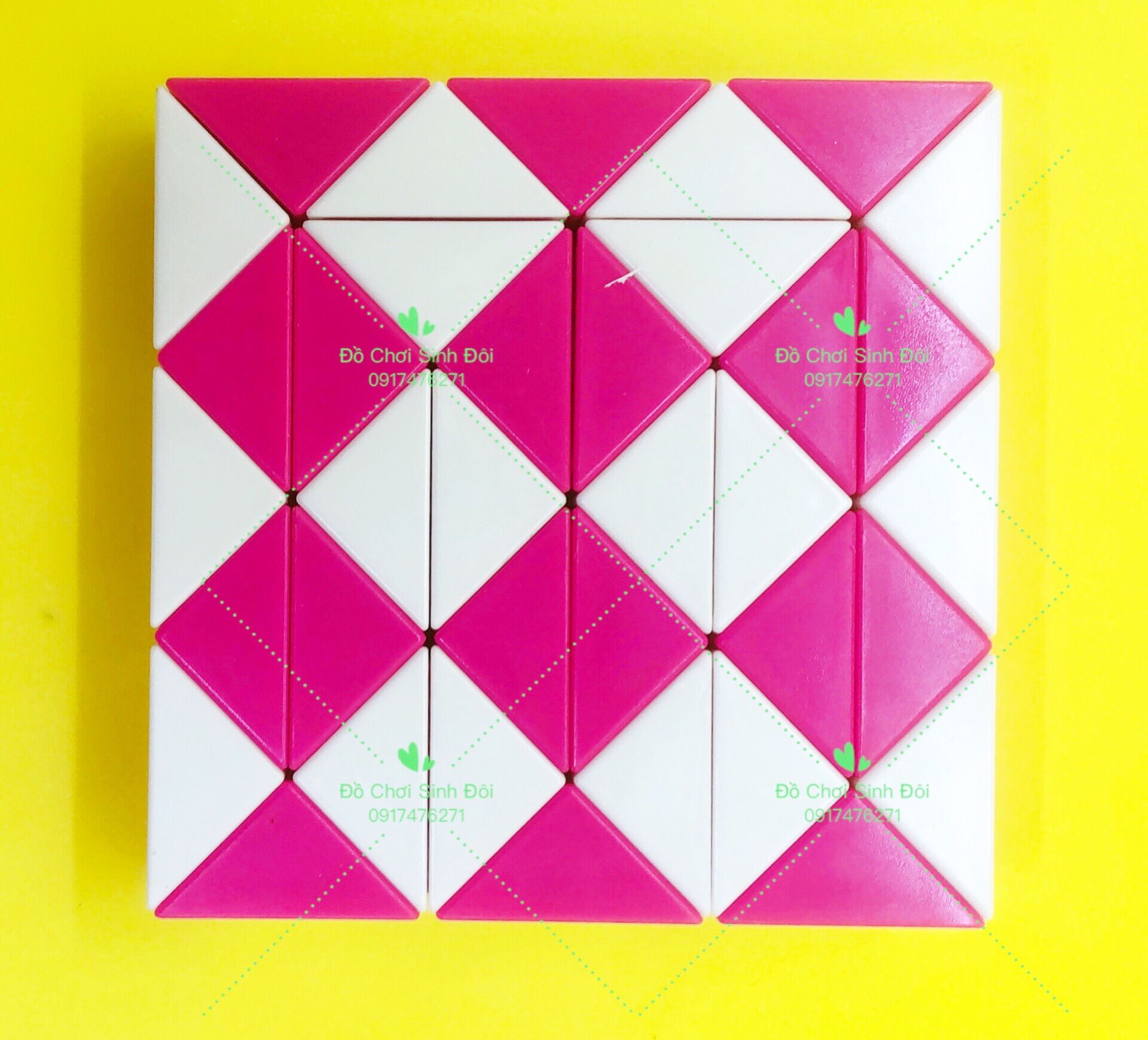 Rubik rắn 36 khúc -màu hồng