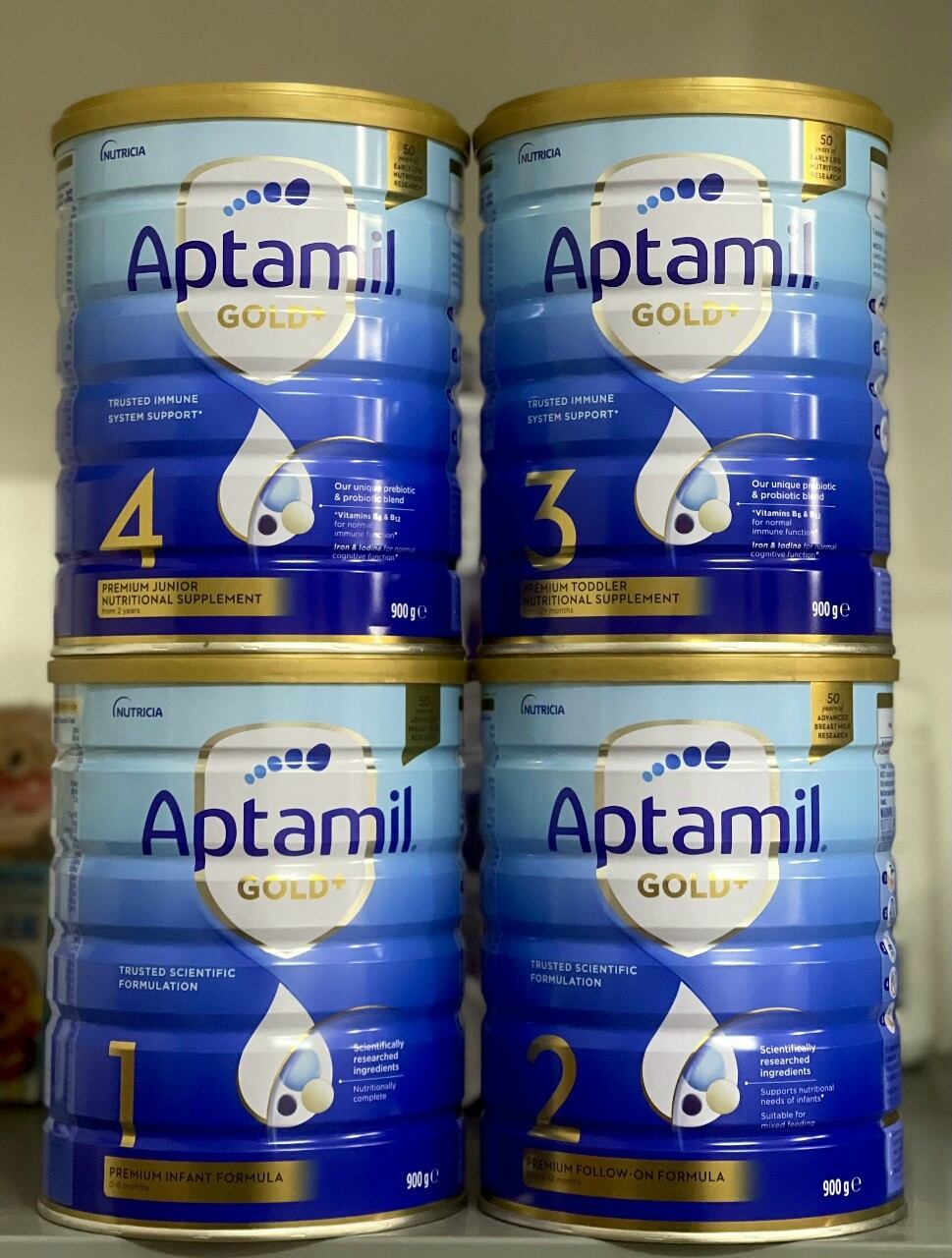 [HCM]MẪU MỚI-Aptamil gold ÚC số 3 4  900gram