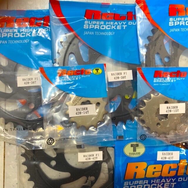 Suzuki Raider Satria Nhông 14T 15T - Dĩa 34T 36T 37T 38T 39T 40T 41T 42T 43T 44T - Recto Thailand
