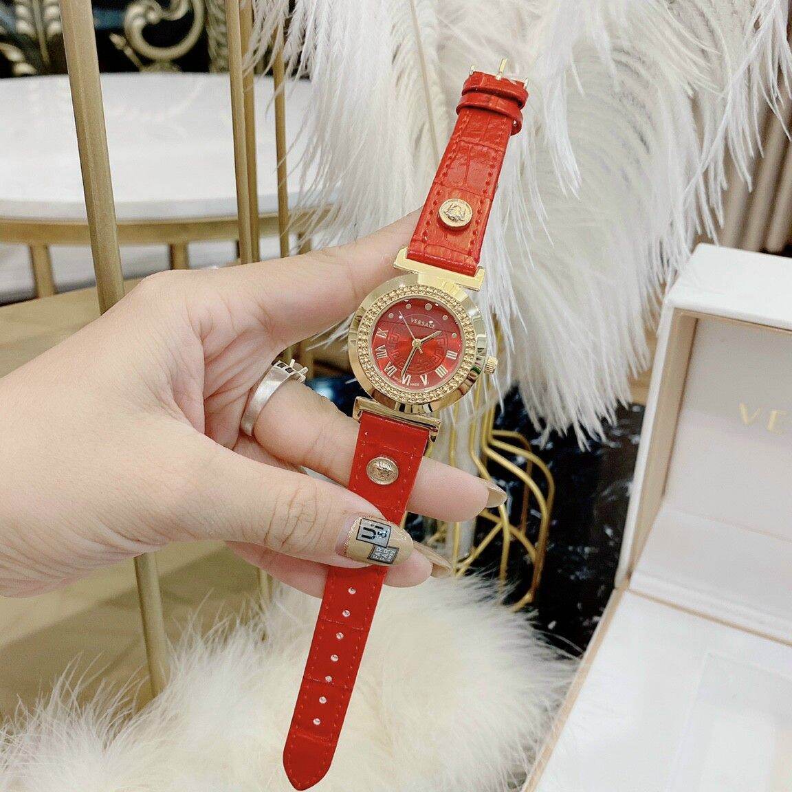 Đồng Hồ VC dây da cao cấp