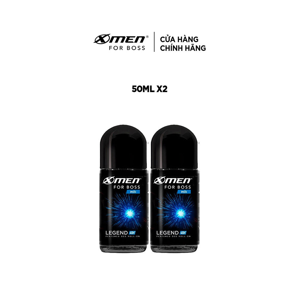 Combo 2 Lăn khử mùi X-men For Boss 50ml - Legend