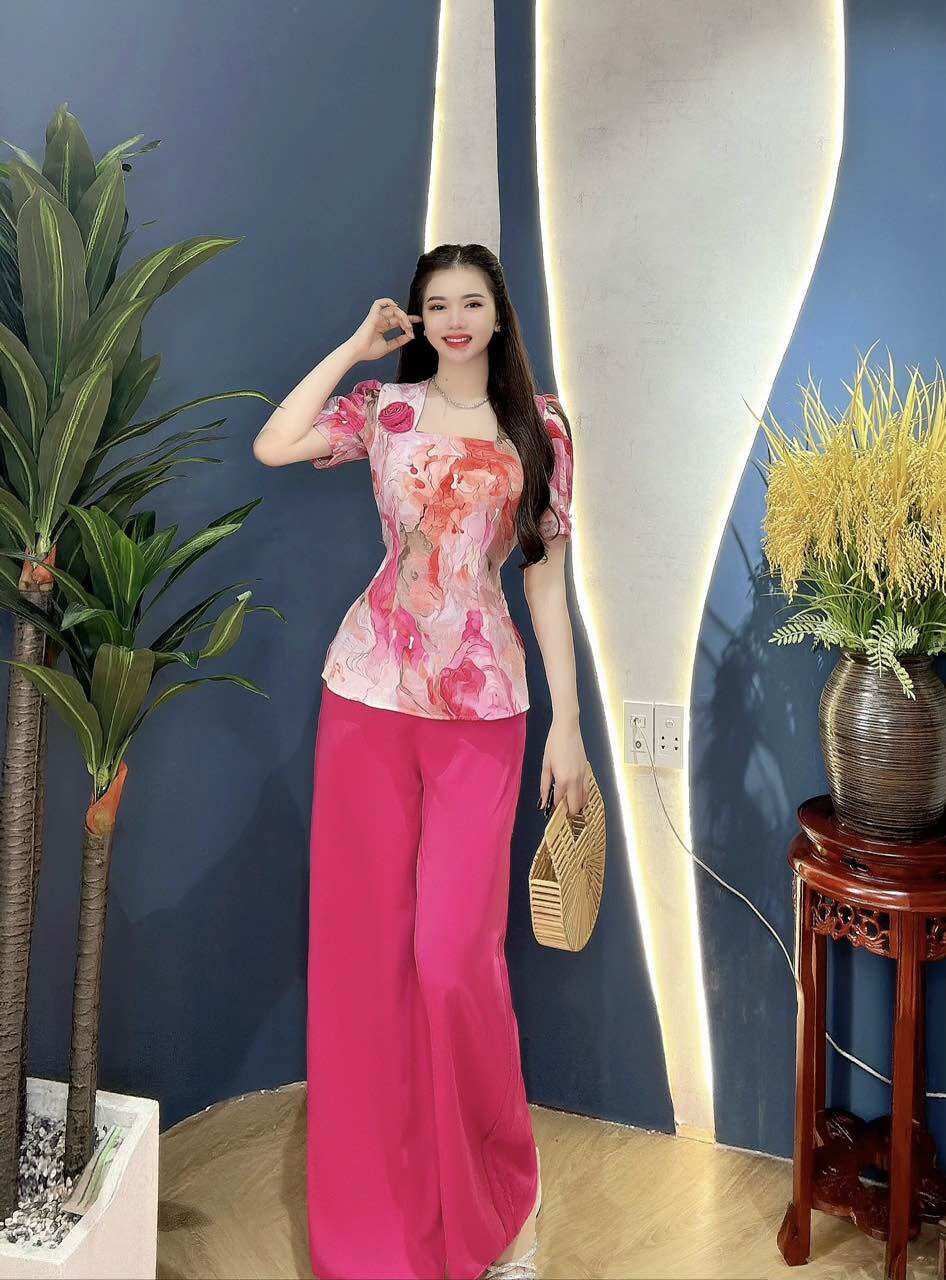 Bộ bà ba đi chùa lụa sang trọng thanh lịch