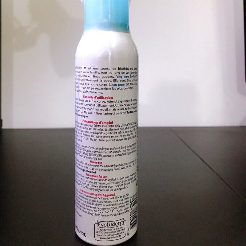 Xịt Khoáng Evoluderm Cấp Ẩm Làm Dịu Da 150ml