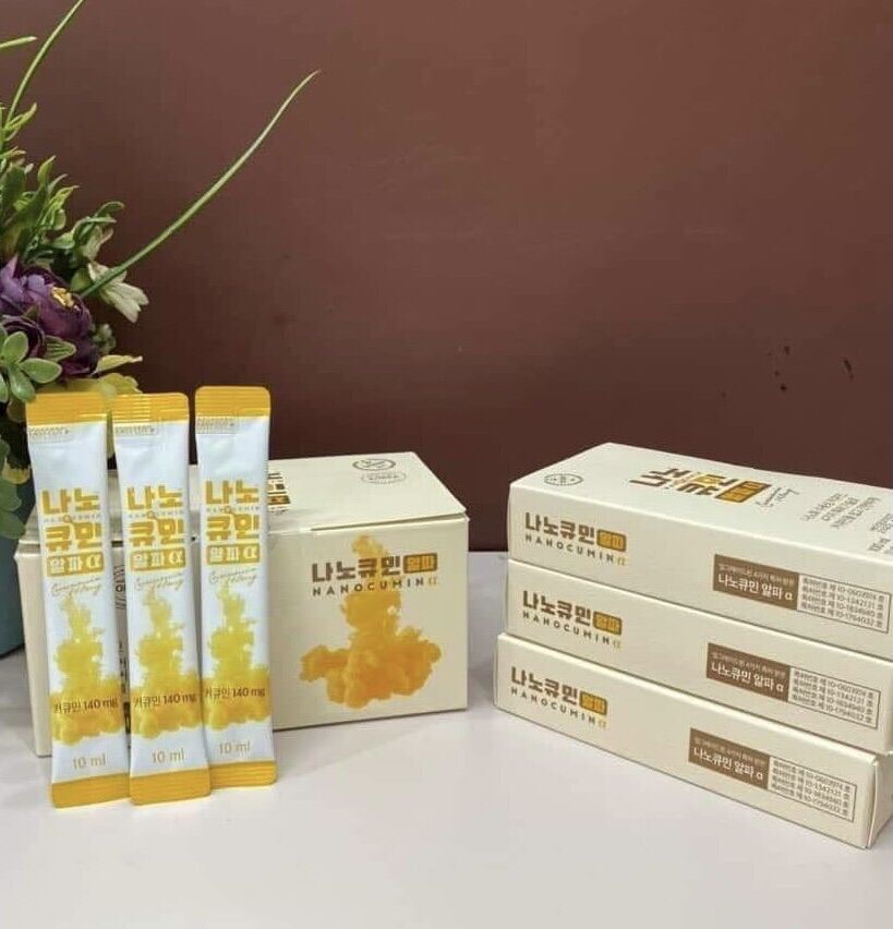 Hộp 10 gói - Tinh nghệ Nano Curcumin GON nội địa Hàn Quốc 1400mg