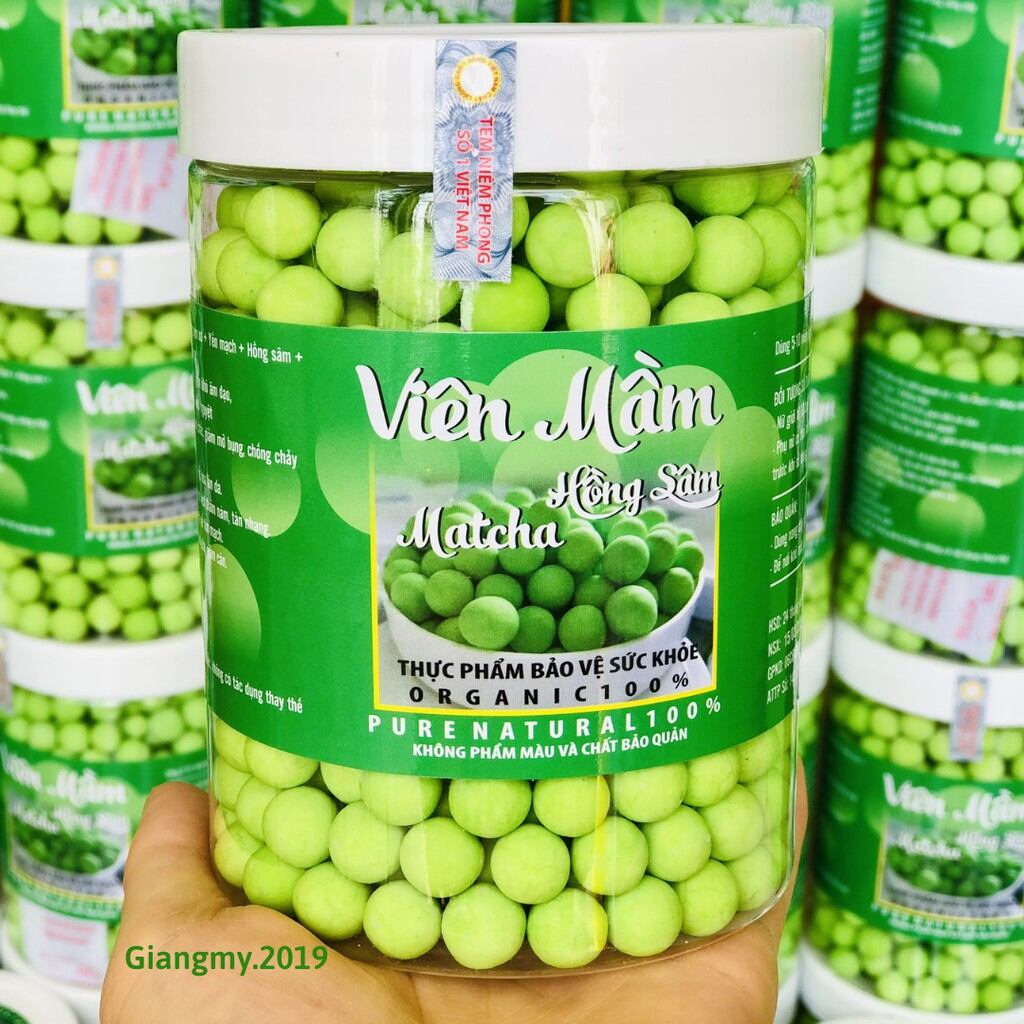 100 gr viên mầm matcha trà xanh