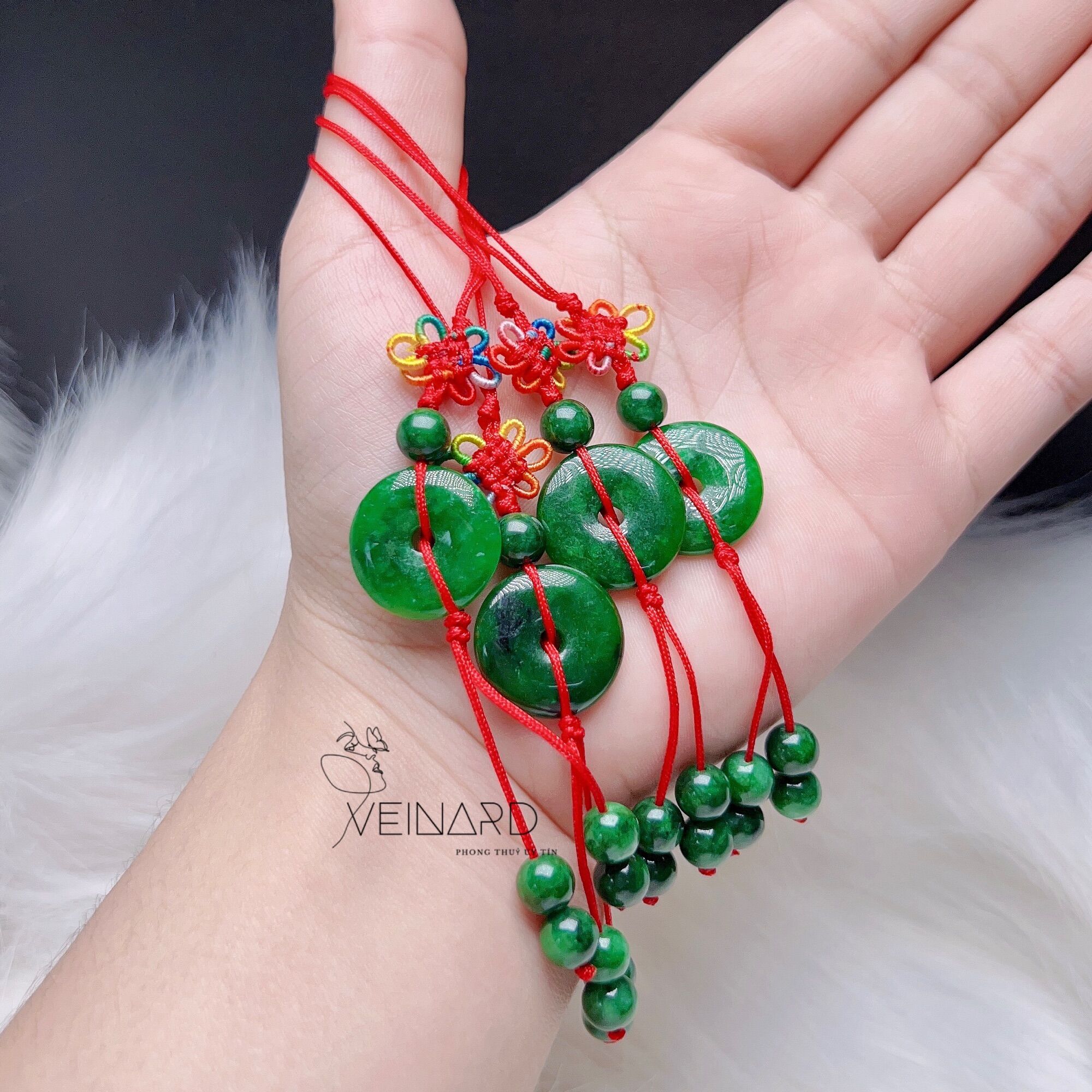 Móc Khoá Đồng Điếu Cẩm Thach Sơn Thuỷ