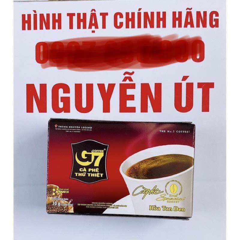 cafe g7 đen không đường hộp 15 gói x 2g