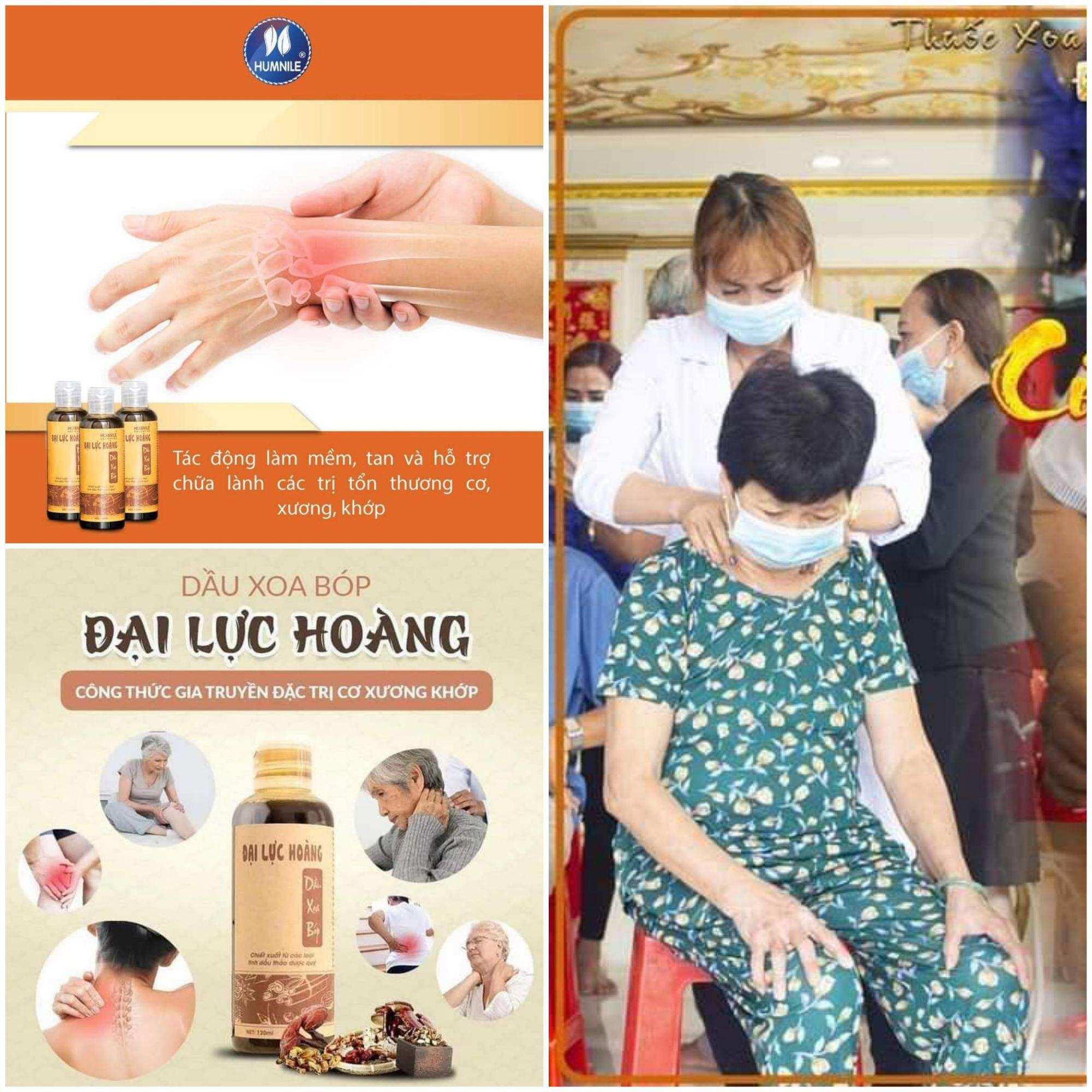 Dầu xoa bóp ĐẠI LỰC HOÀNG ( combo 5 chai )  - giải pháp hữu hiệu hỗ trợ cơ xương khớp -- ĐẠI LỰC HOÀNG