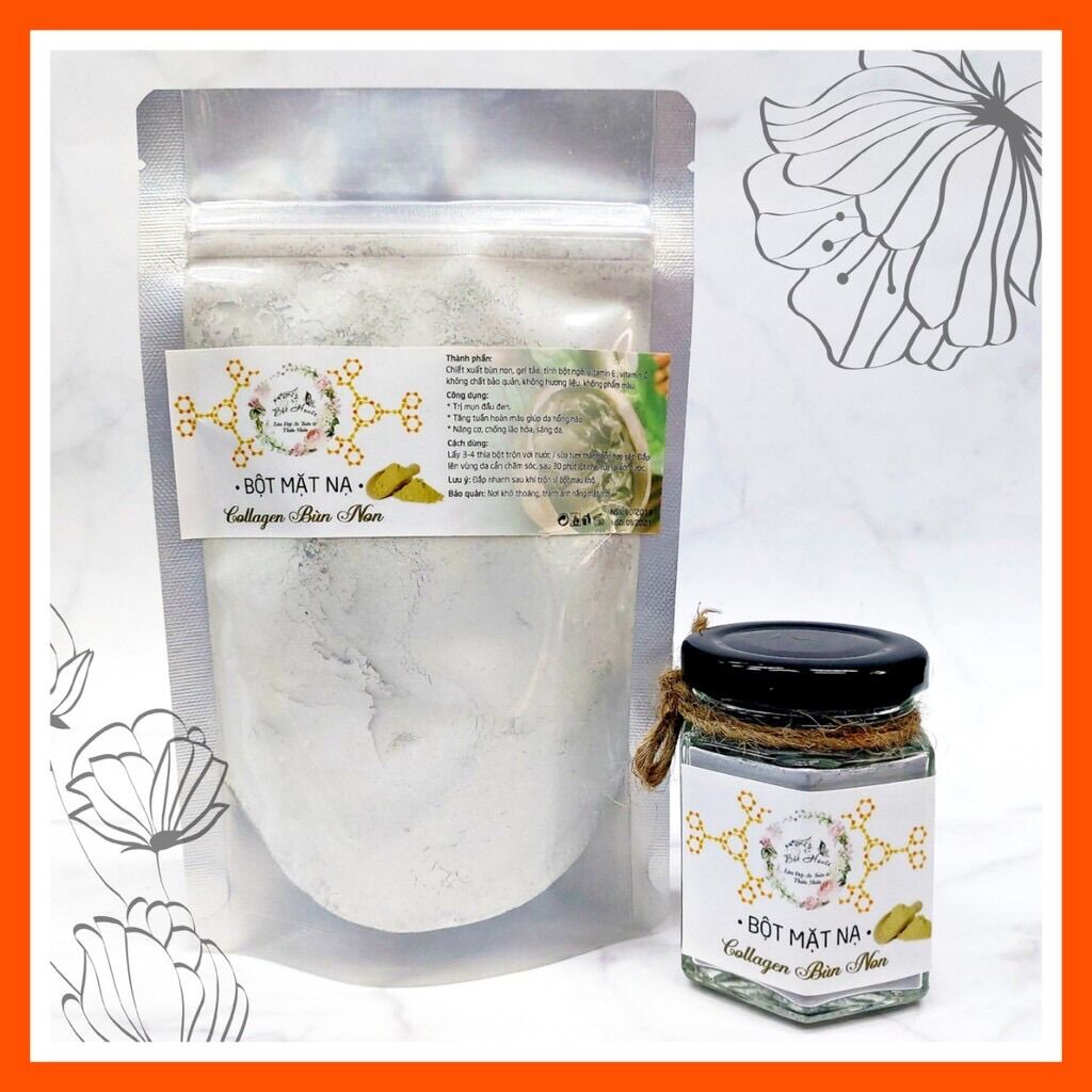 Collagen dẽo bùn non đắp mặt nạ dưỡng trắng da tự nhiên