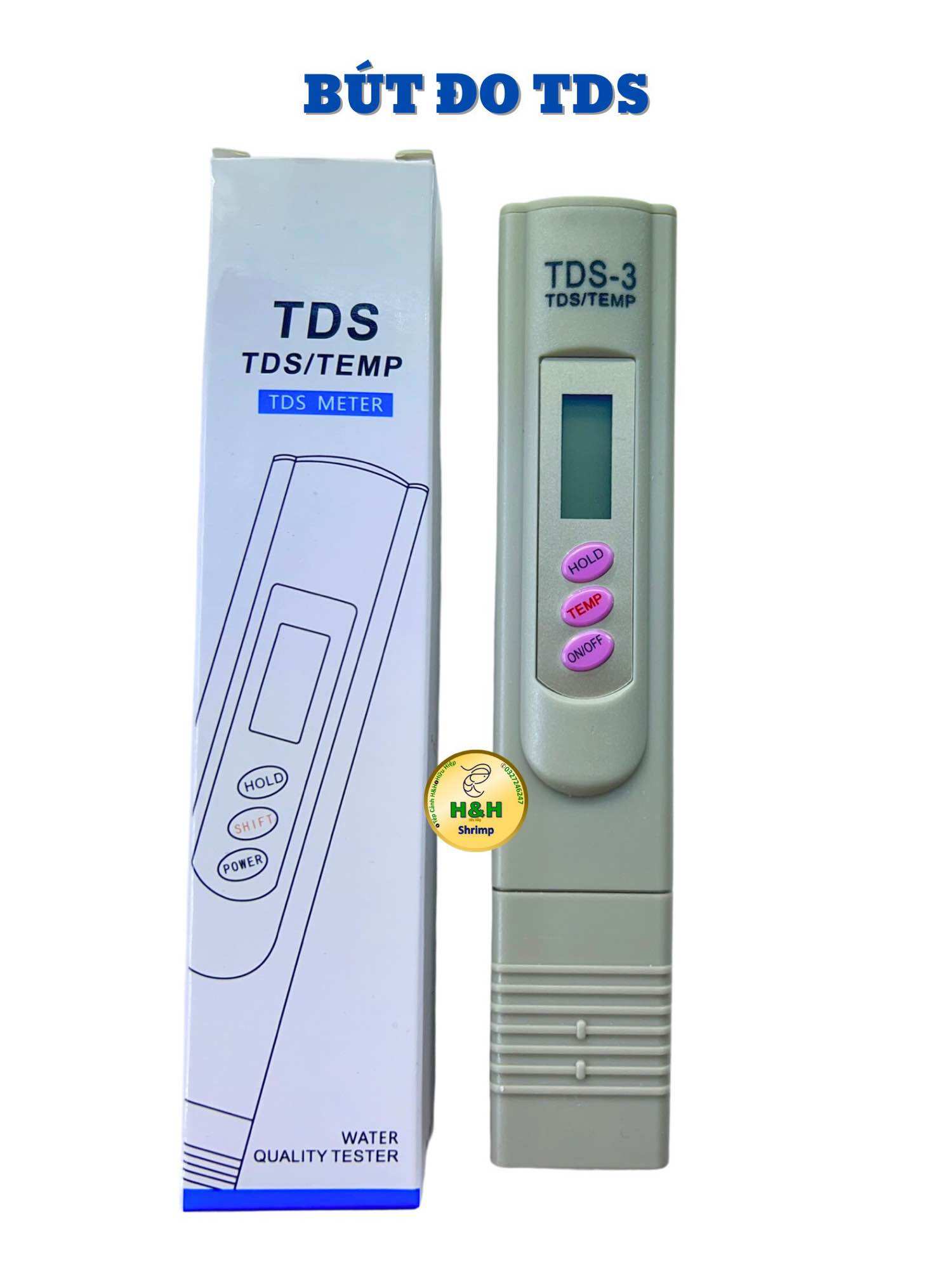 Bút đo TDS cho bể tép cảnh, cá cảnh thuỷ sinh