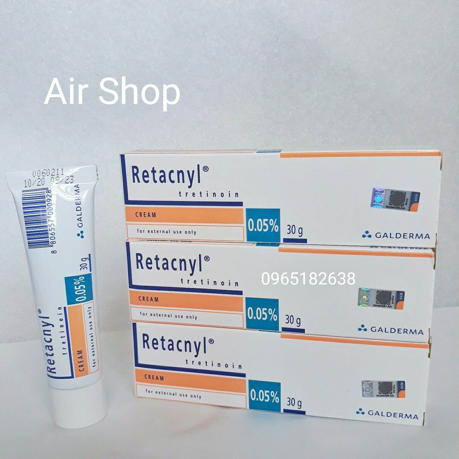 Kem Retacnyl Tretinoin 0.025% 0.05% Hỗ Trợ Giảm Mụn Trẻ Hóa Da