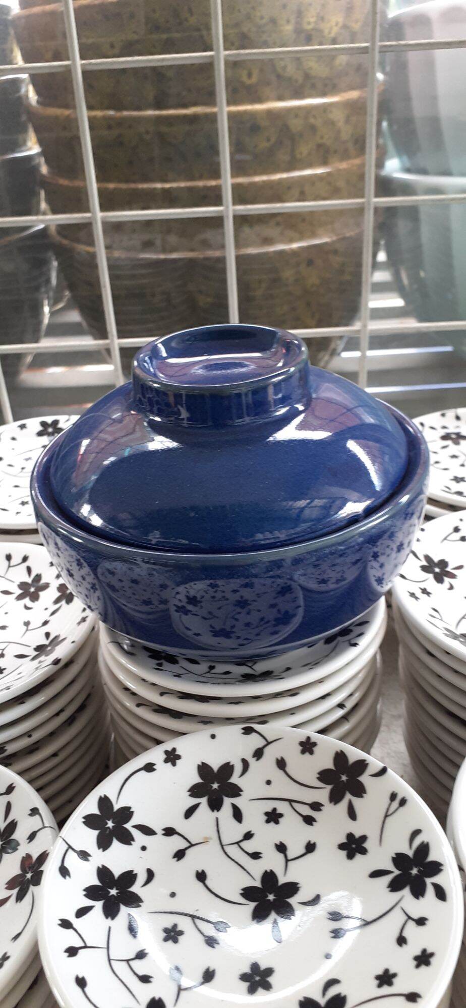 Thố sứ xanh dương 12 cm