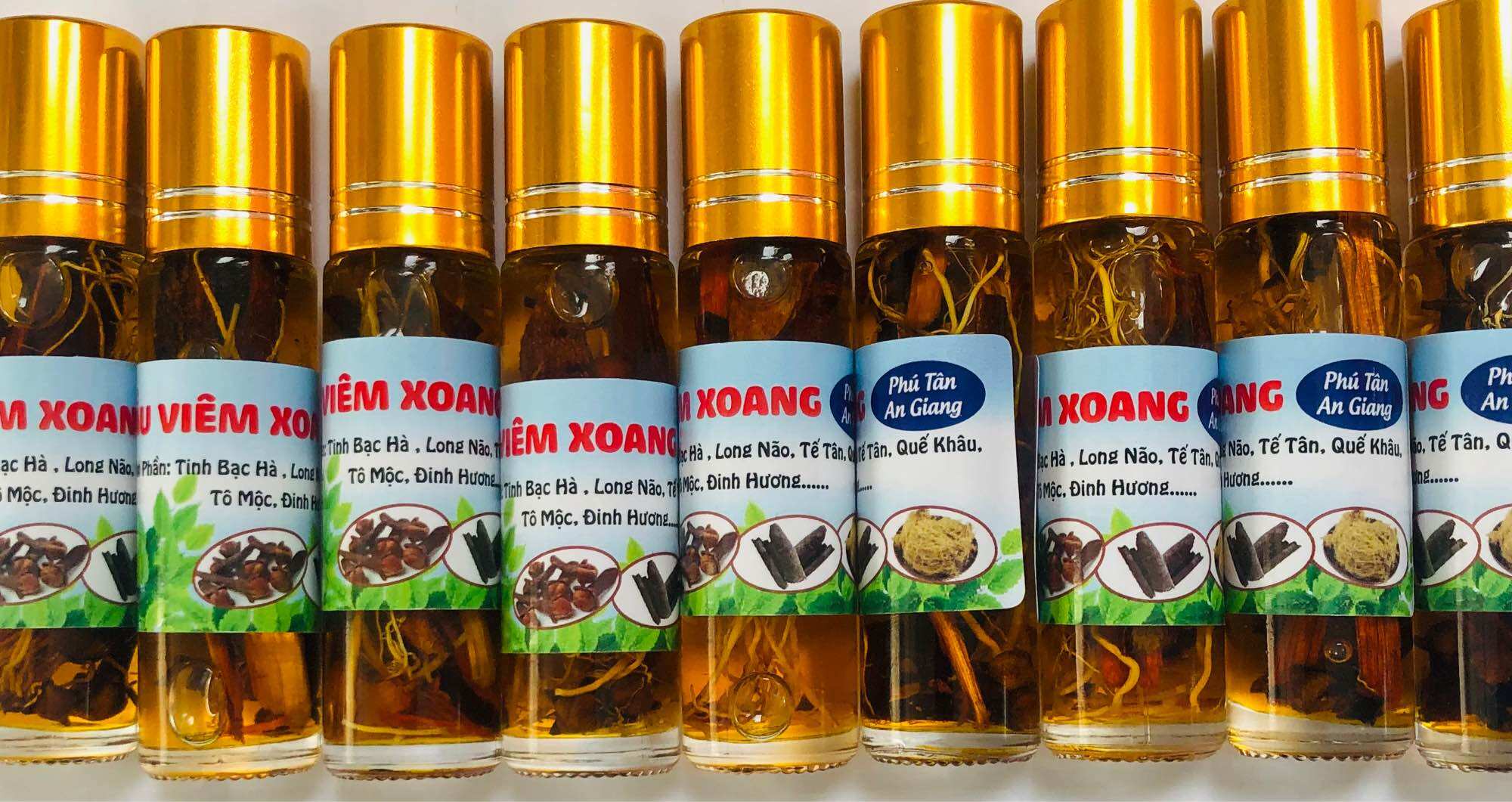 Dầu viêm xoang vàng chai 10ml (rễ thuốc)